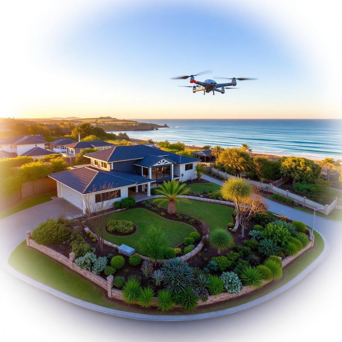 Coastal property from above